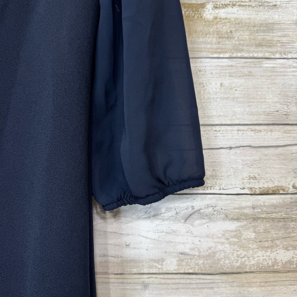 Scapa Lauren Perre Women’s 1/2 Sleeve Navy Midi Dress size XS - Picture 3 of 9